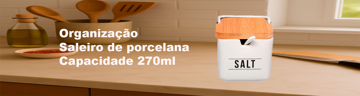 Saleiro de porcelana