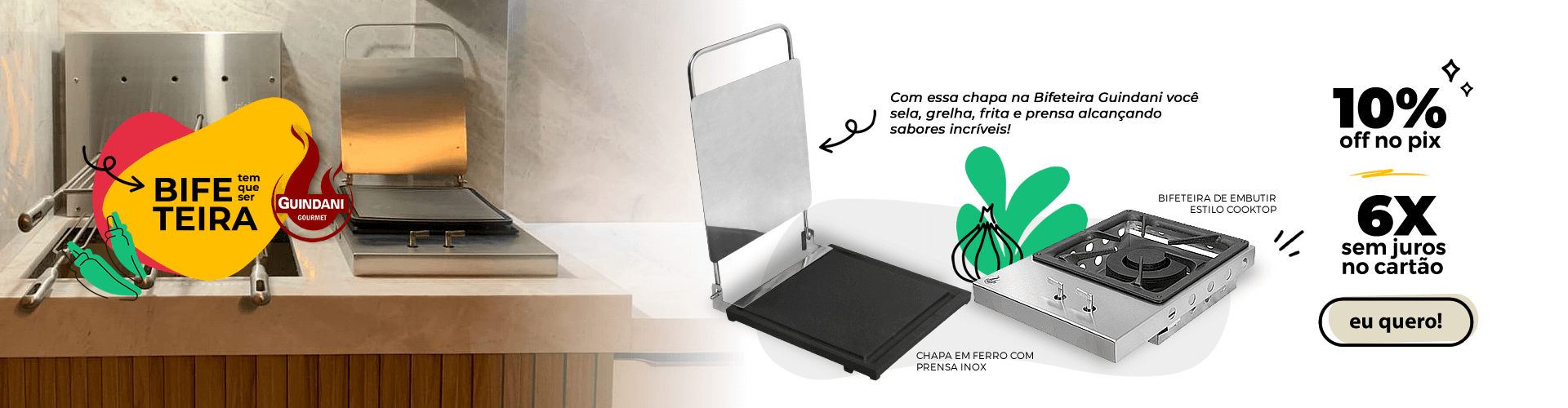 Bifeteira com Chapa com Prensa