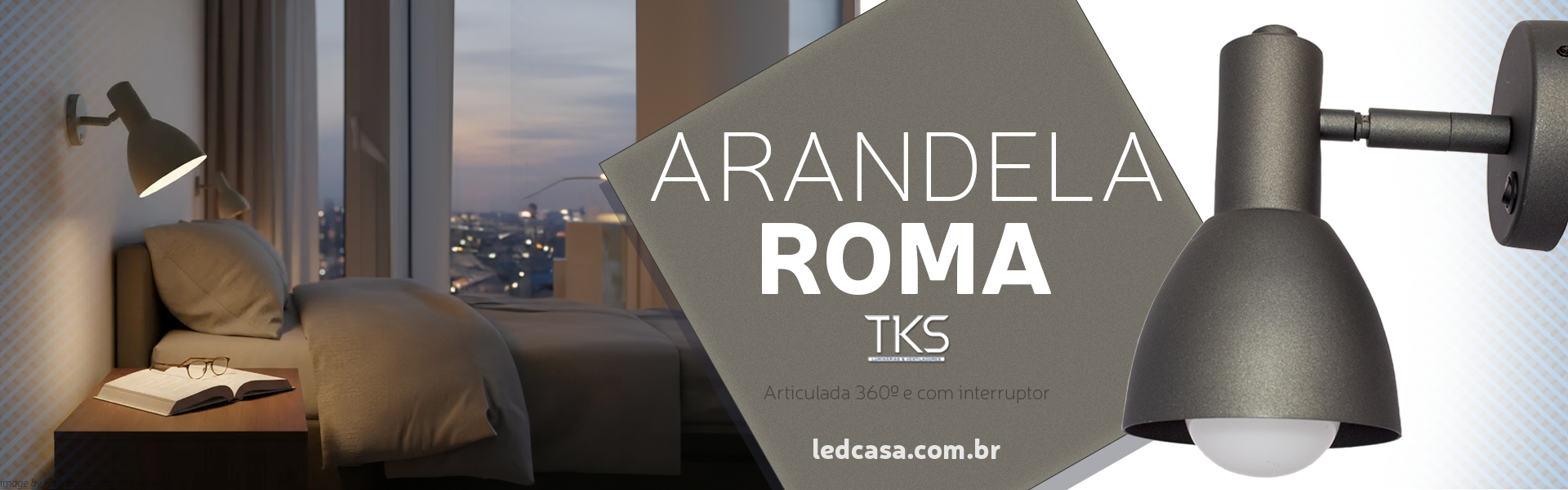 Arandela Roma de Cabeceira