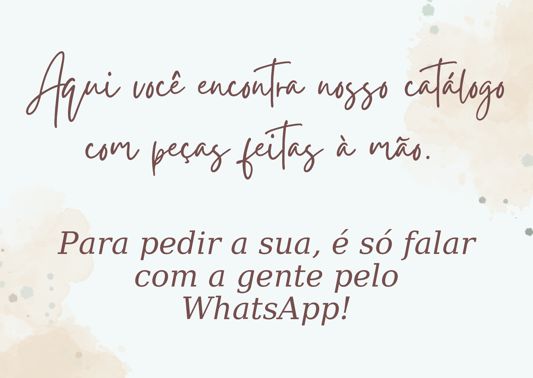 banner informando que é catálogo