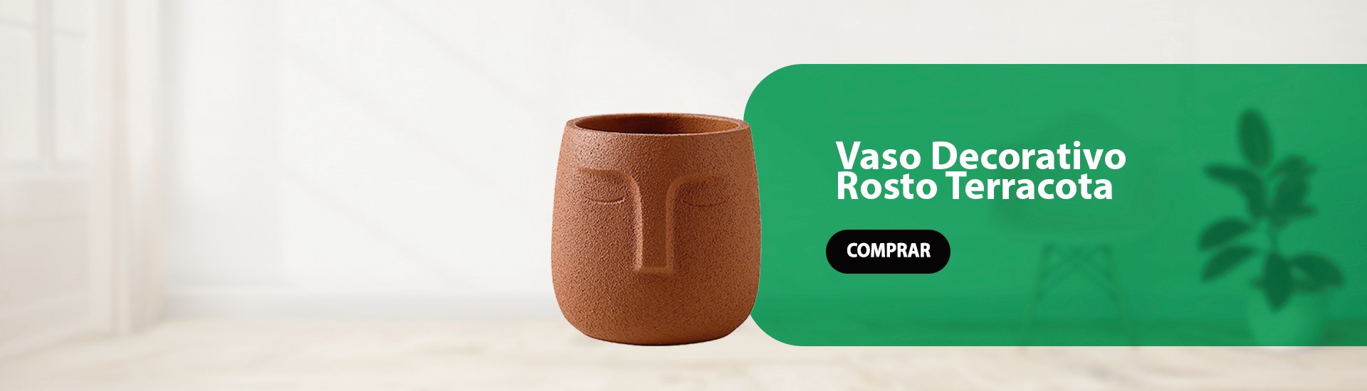 Vaso Cerâmica Rosto