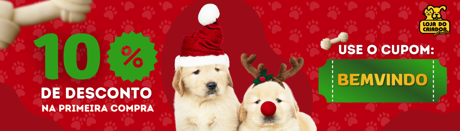 NATAL - Cupom Bem vindo