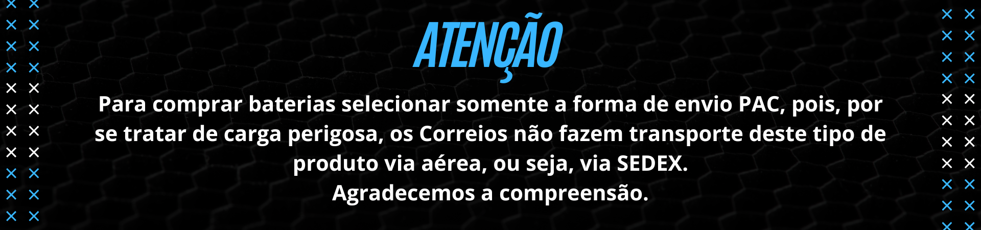 AVISO SOBRE CRISE NOS CORREIOS