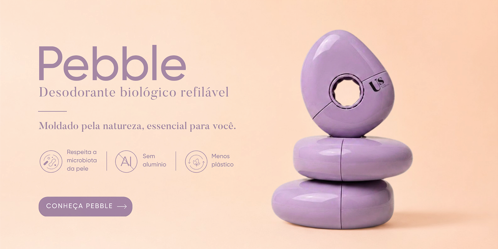 Pebble Desodorante Refilável