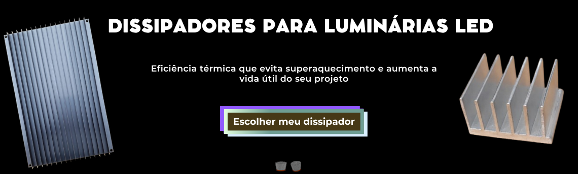 Dissipador para luminária