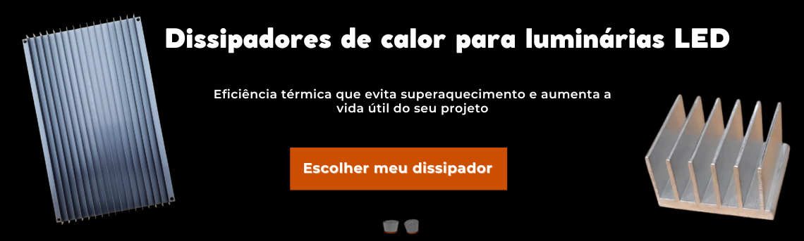 Dissipador para luminária