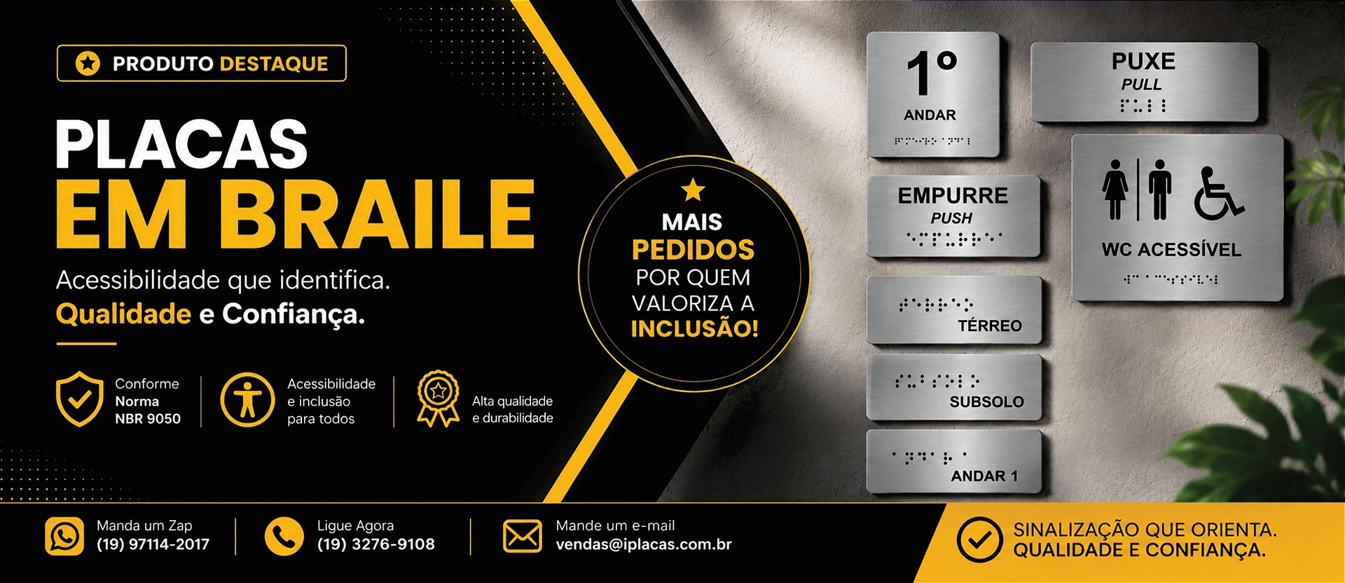 Full Banner Braille