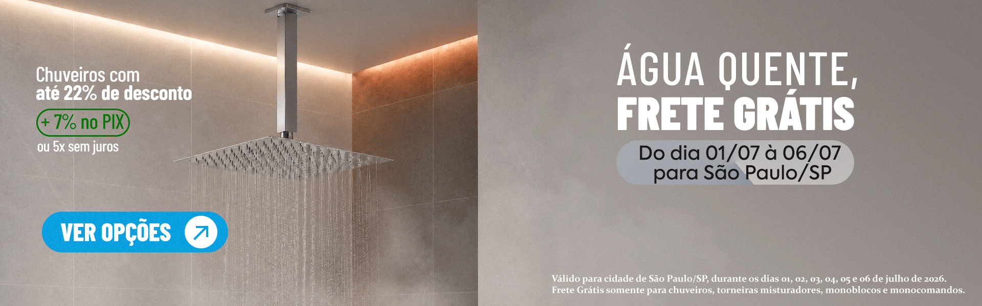 Agua Quente, Frete Gratis - Chuveiro