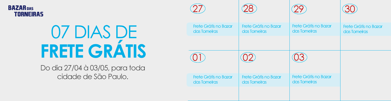 Frete Gratis Abril/Maio