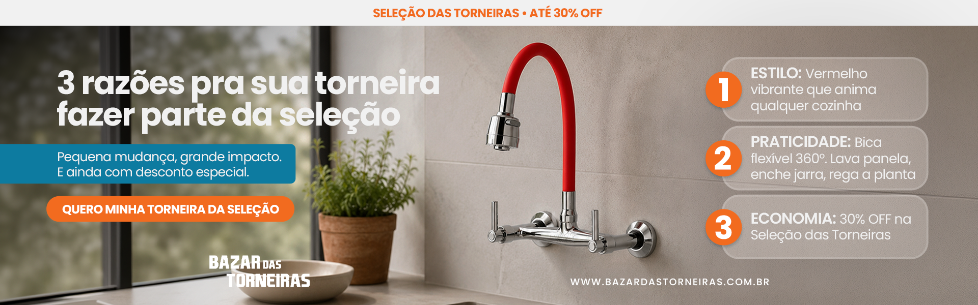 3 razões pra sua torneira
