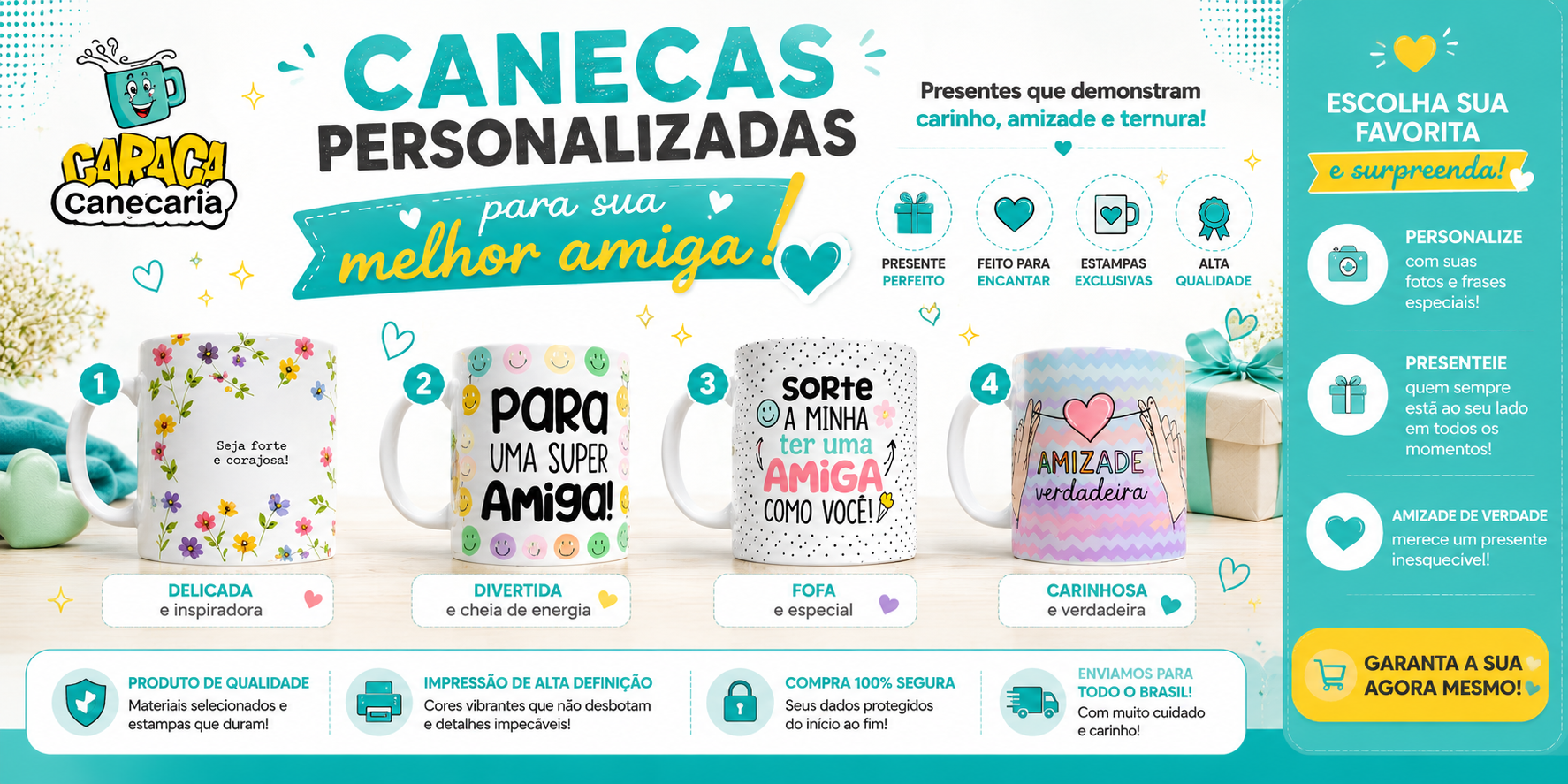 Canecas Personalizadas com Foto | Caraca Canecaria