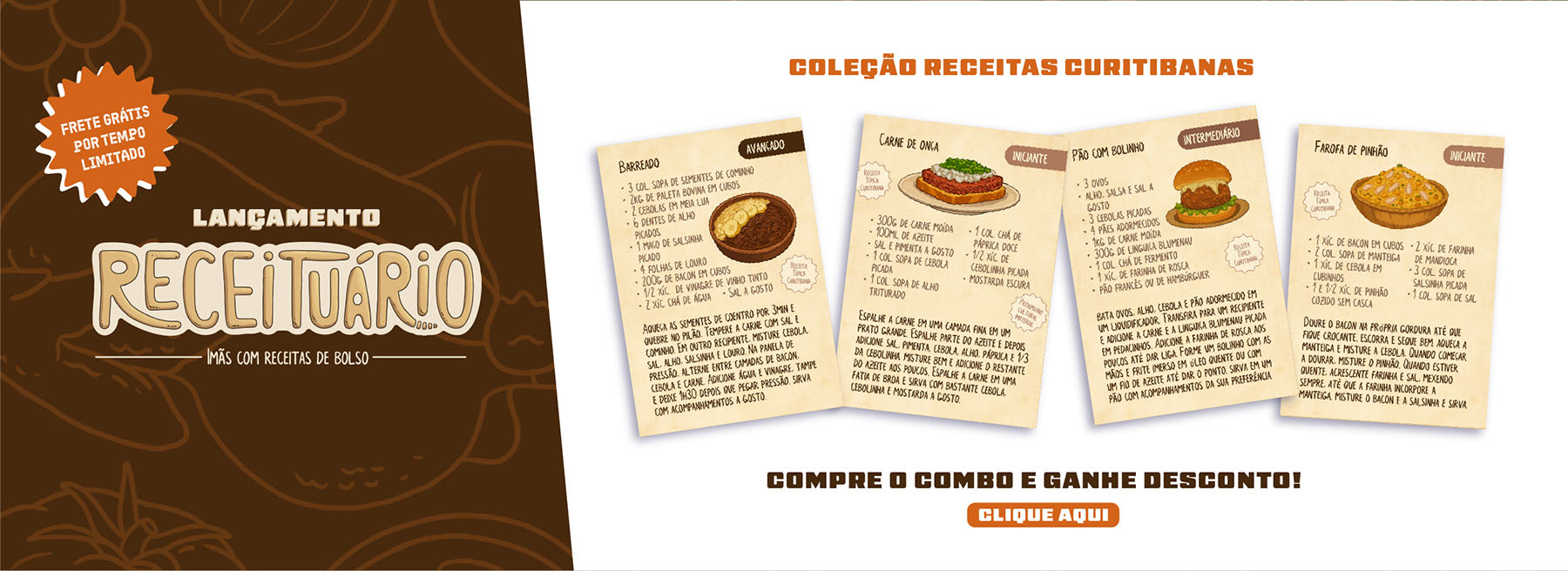 Lançamento Receituário - Receitas Curitibanas