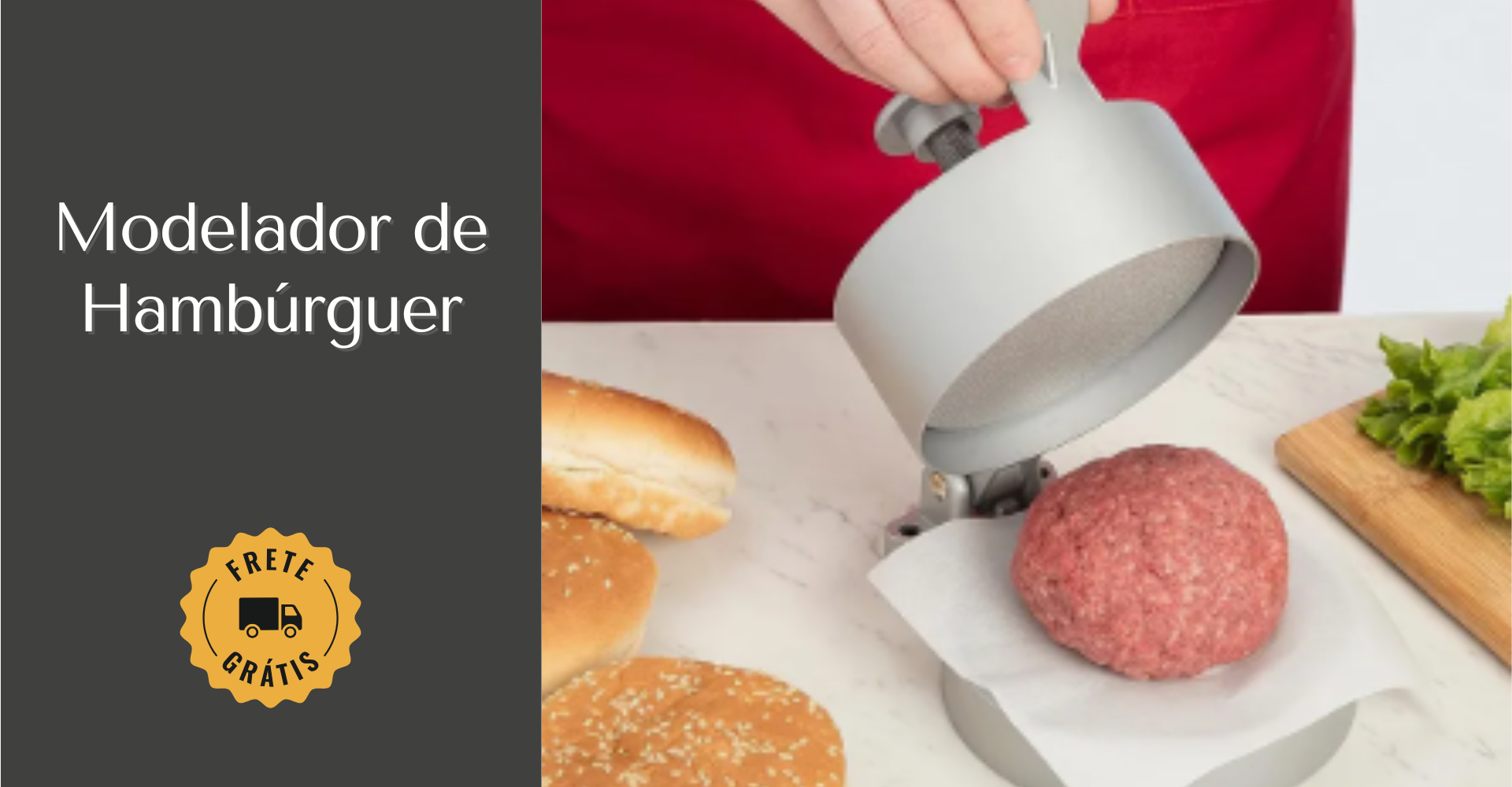 Banner Modelador de Hamburguer