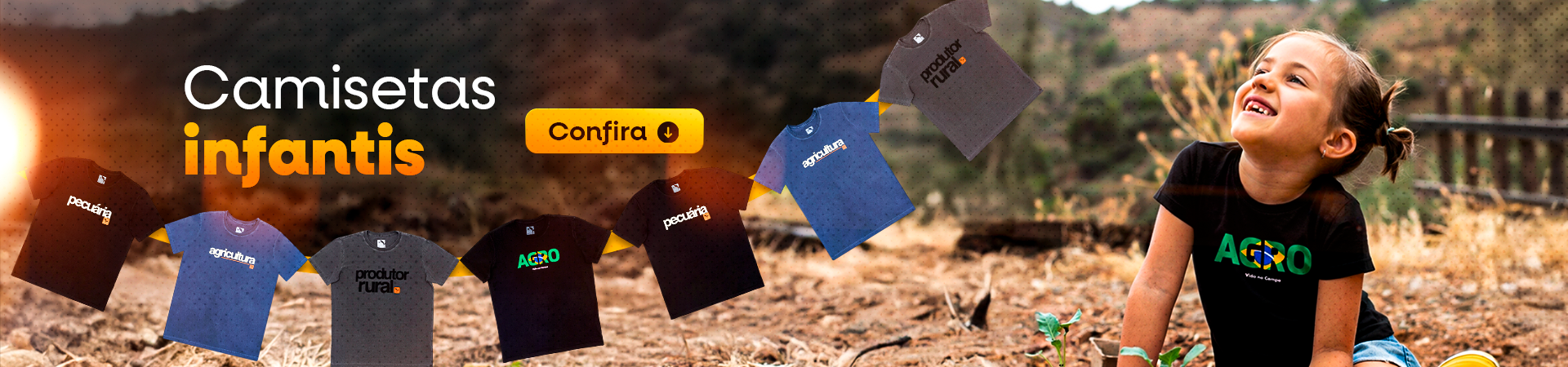 Camisetas infantis