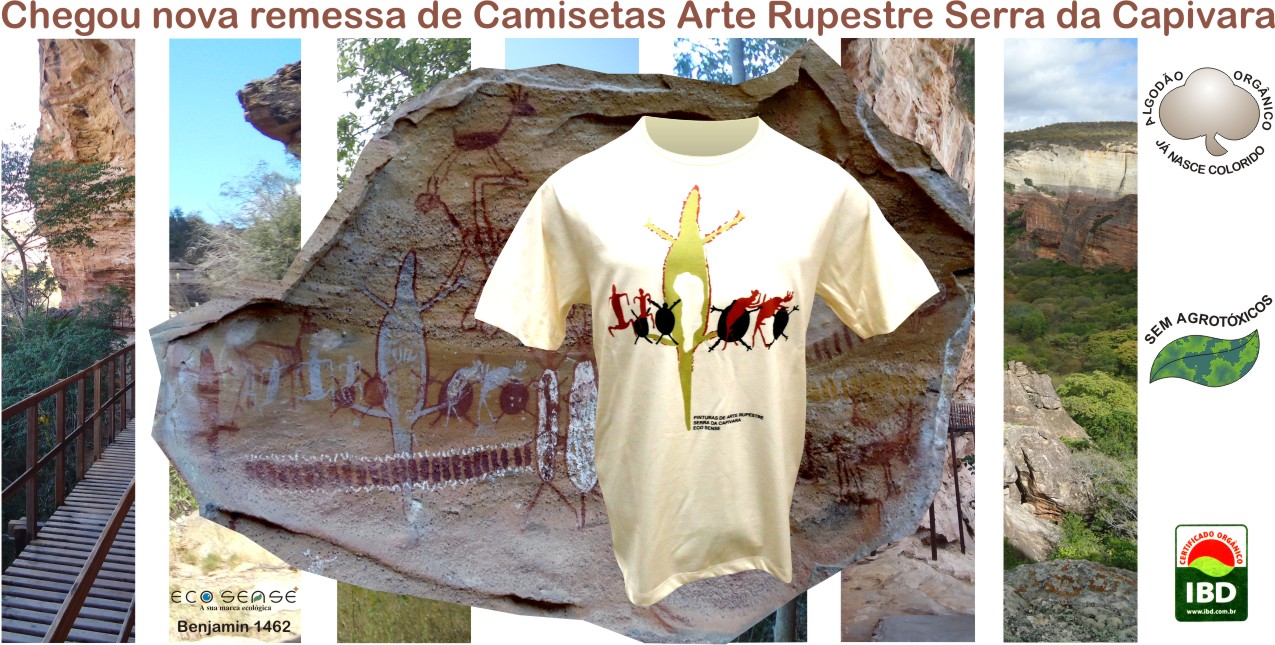 Camiseta Algodão Orgânico Serra Capivara