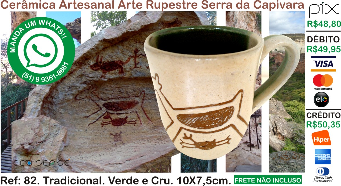 Cerâmica Artesanal Arte Rupestre Serra da Capivara