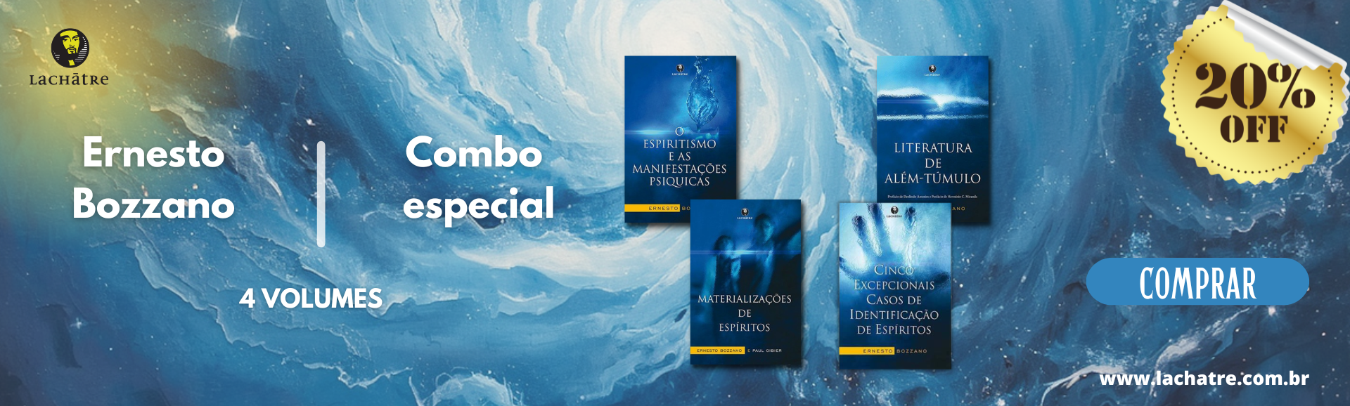 Combo Ernesto Bozzano - 4 livros