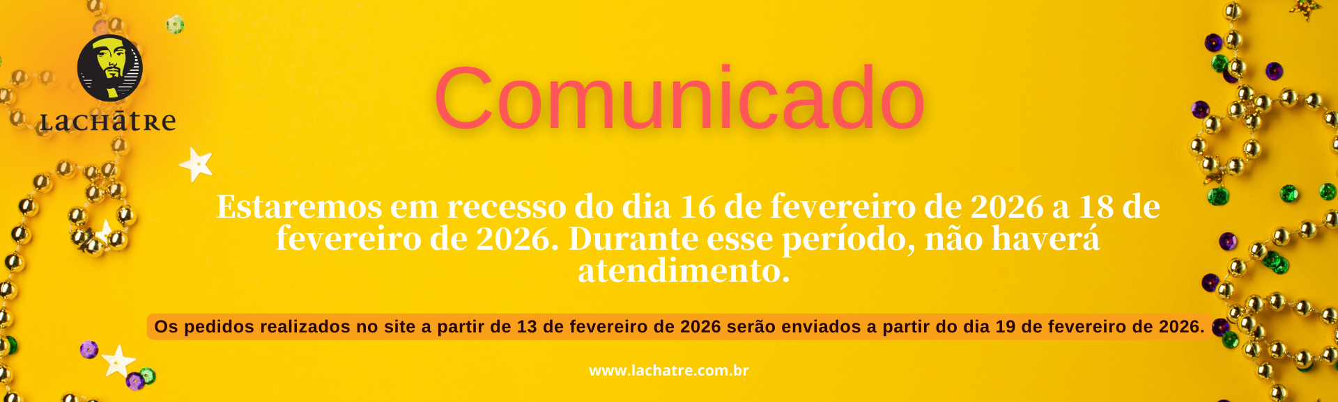 Recesso Carnaval 2026