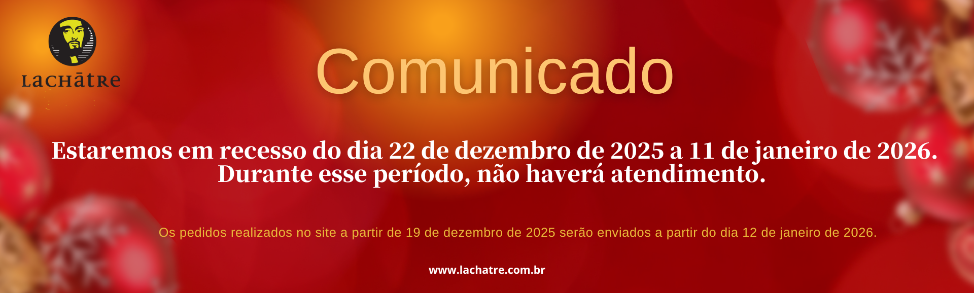 Comunicado recesso 2025