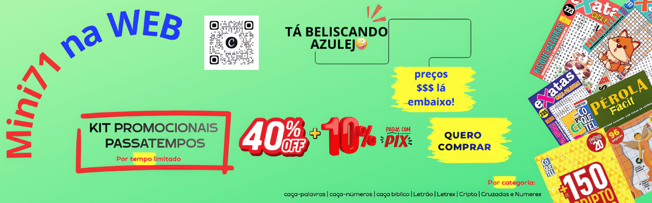 Kit promocional passatempo
