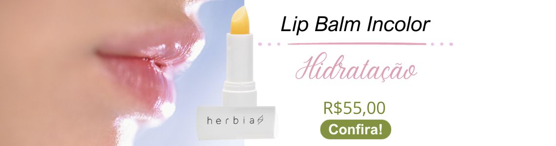 Lip Balm Incolor c/ Ácido Hialurônico 3,4g - Herbia