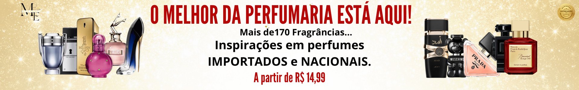 MAIS DE 150 FRAGRANCIAAS