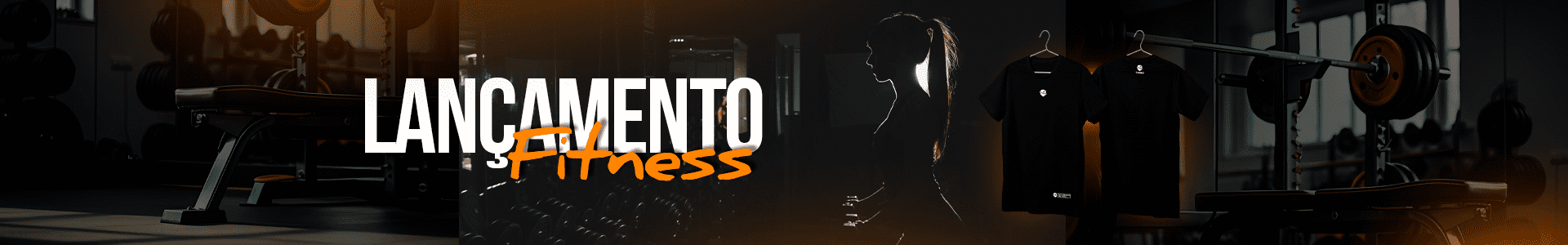 Banner - camisa - fitness - preto