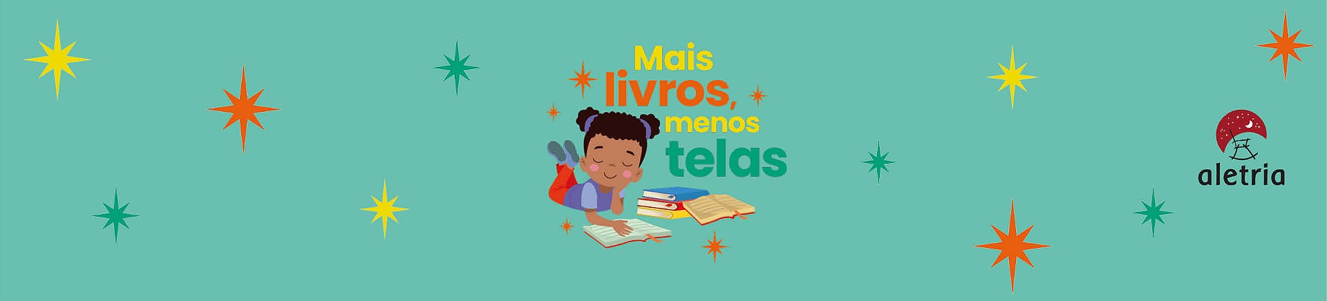 Mais livros menos telas