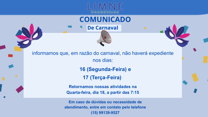 COMUNICADO CARNAVAL