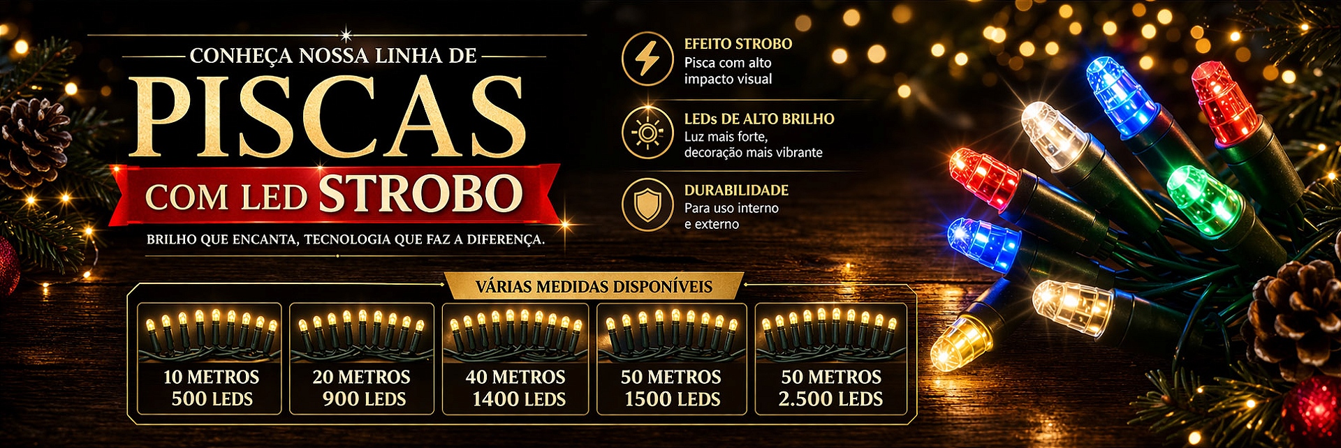 Piscas e luzes strobo
