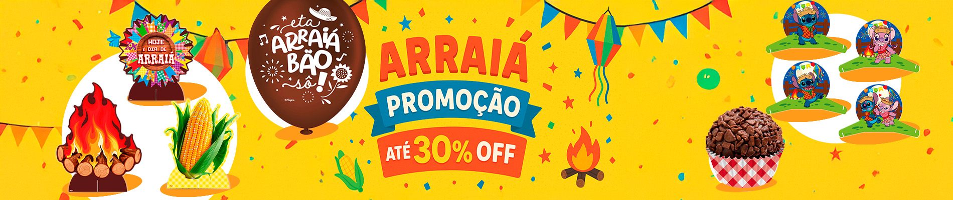 Arraia com 30% de desconto
