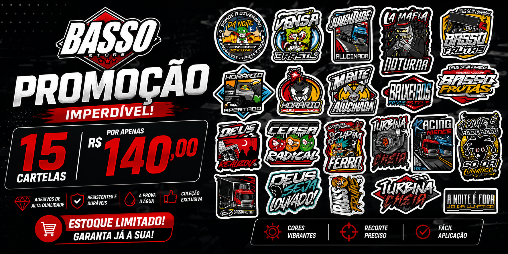 Promoção de cartelas