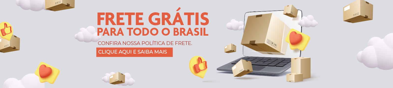 Frete Grátis para todo o Brasil