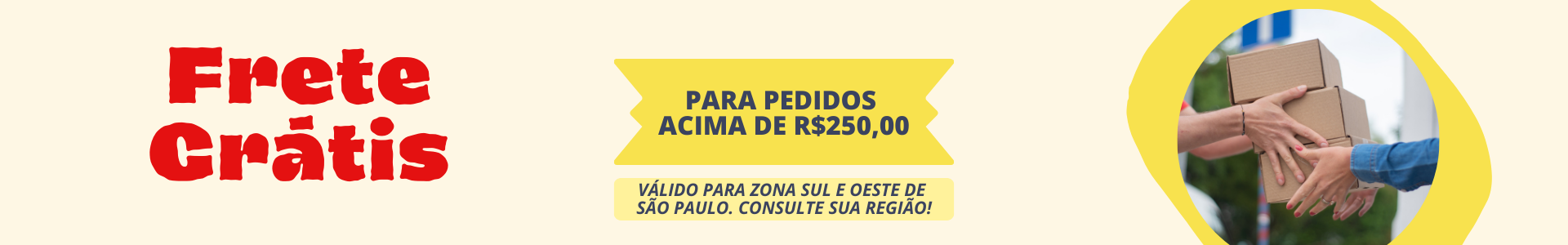 Frete Grátis Amarelo