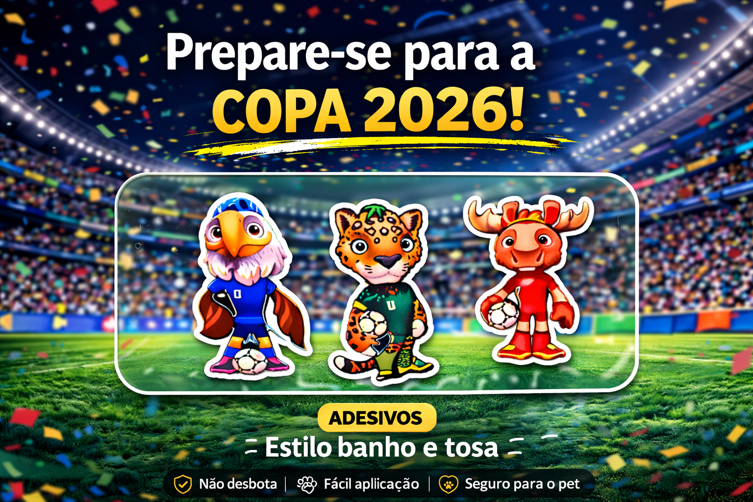 adesivo mascote copa
