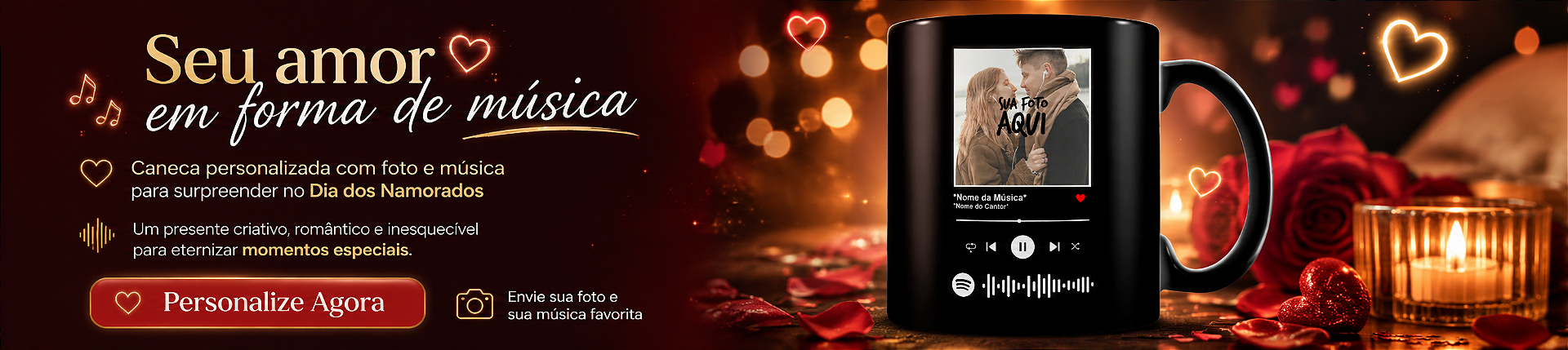 caneca spotify namorados