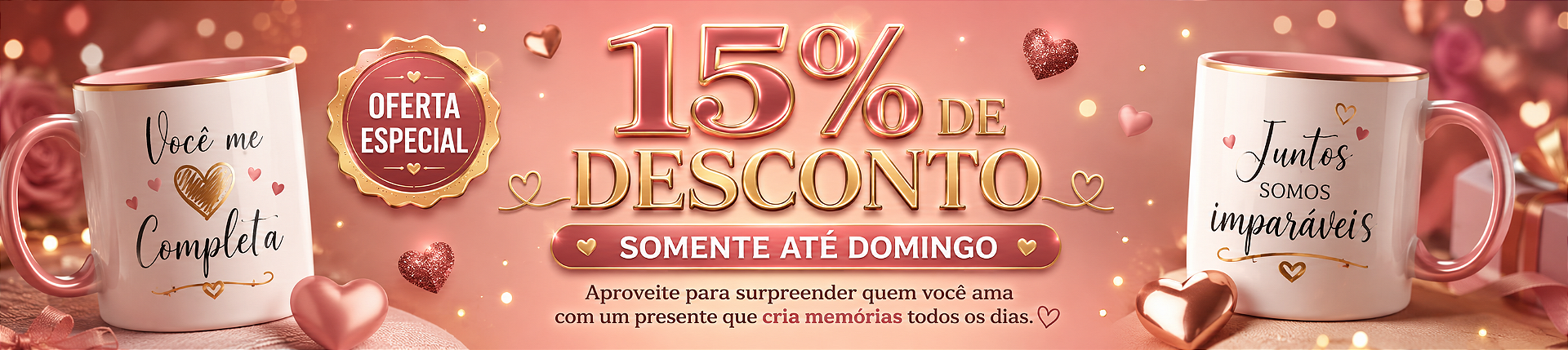 15% pix até domingo