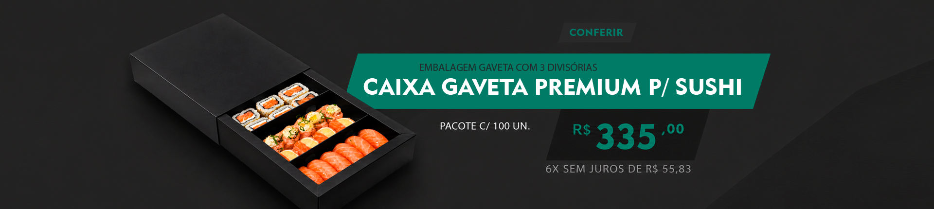 Sushi Luxo Gaveta PREMIUM