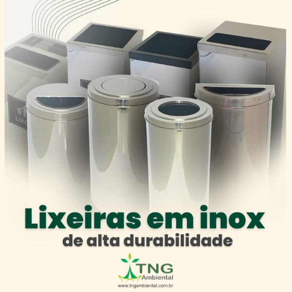 Lixeiras Aço Inox mobile