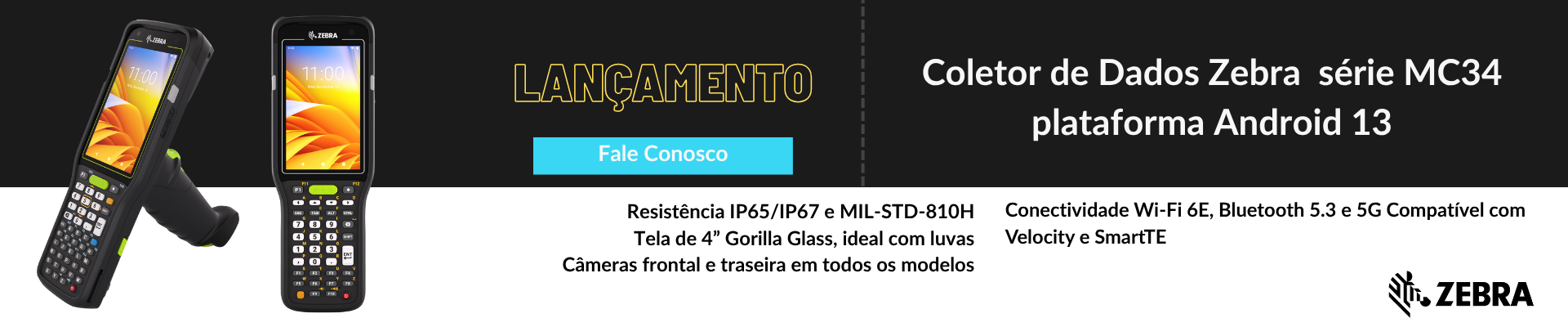 Coletor de dados MC34 Zebra