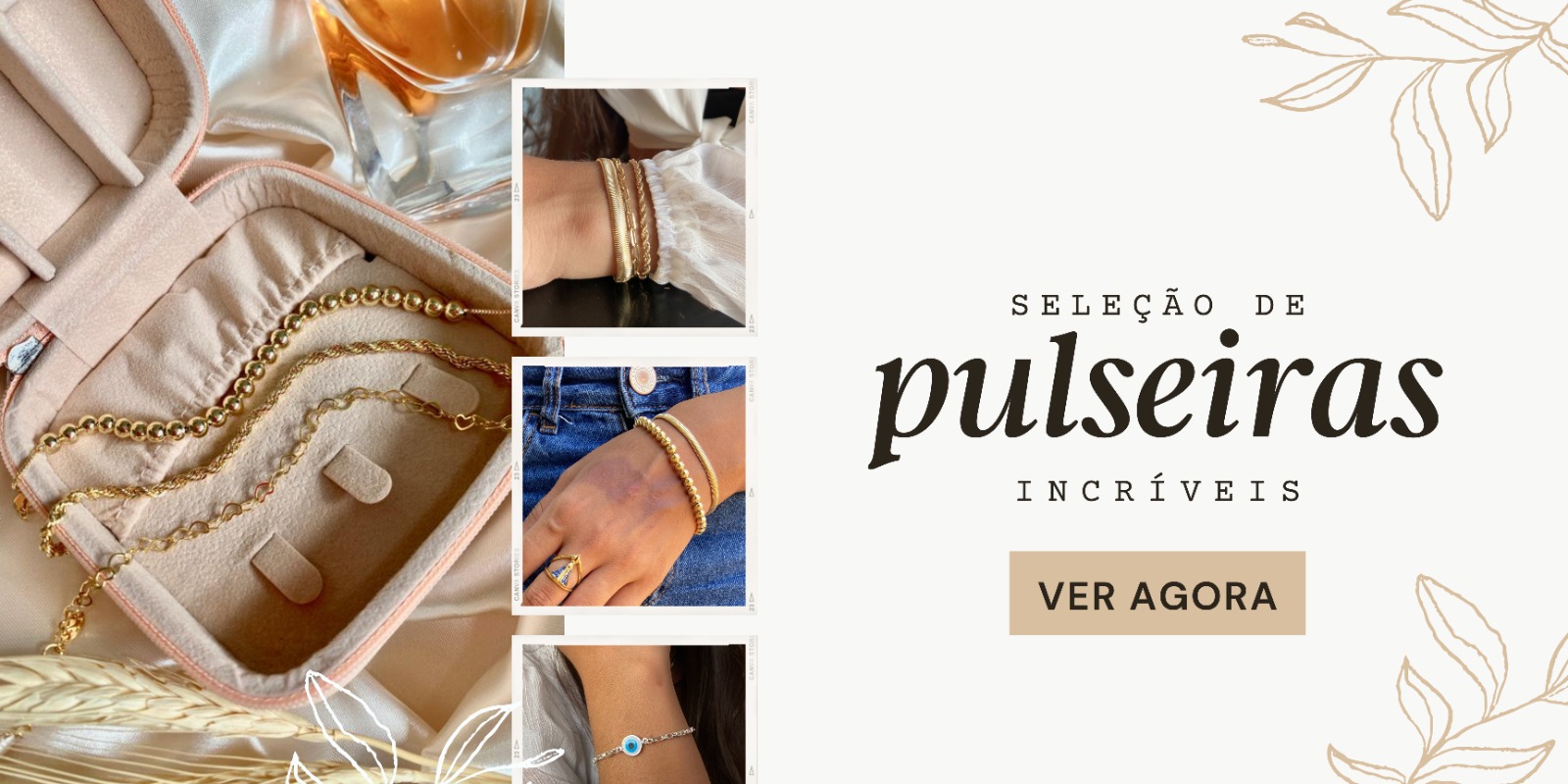 Novidades Acessórios Jóias Banner Minimalista