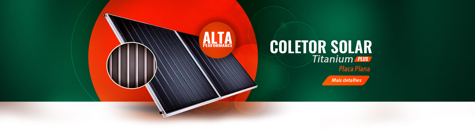 Coletor Solar Titanium Placa Plana Conecta Solar