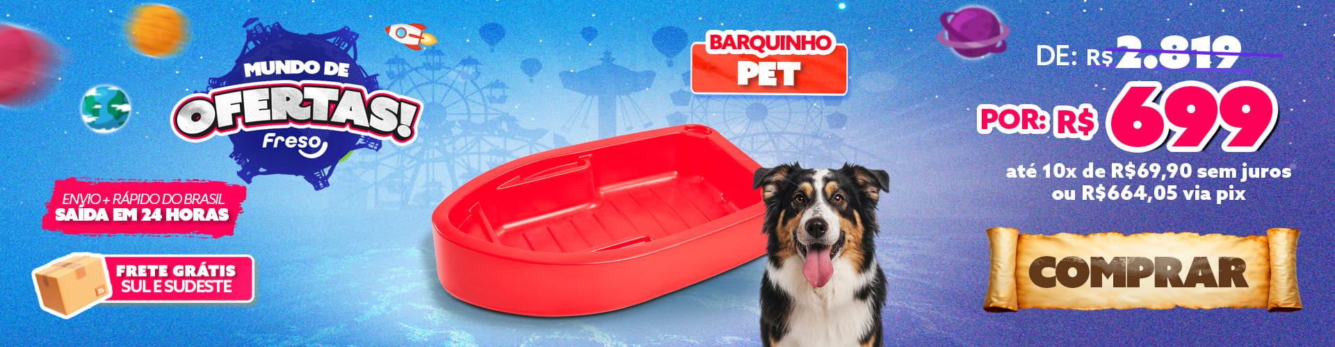 Barquinho Pet - Agosto 2025