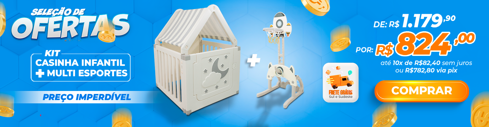 Kit Casinha e Multiesporte