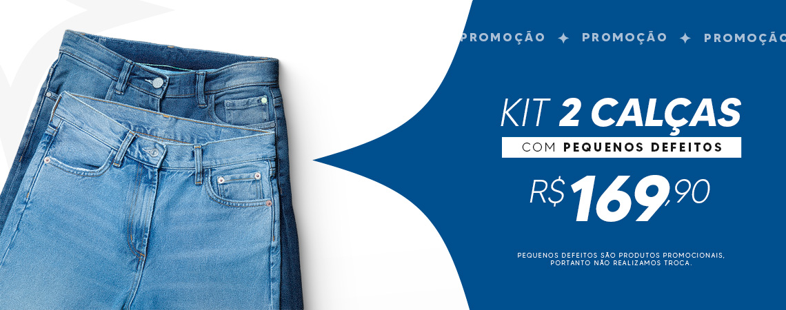 Kit Jeans Pequenos Defeitos