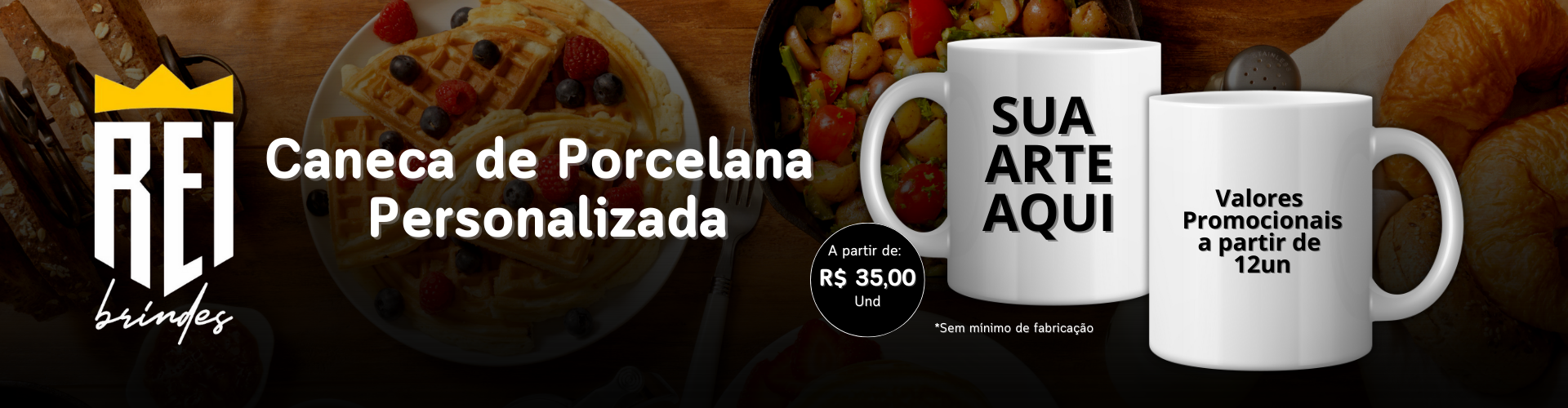 CANECA PORCELANA IMPRESSÃO COLORIDA