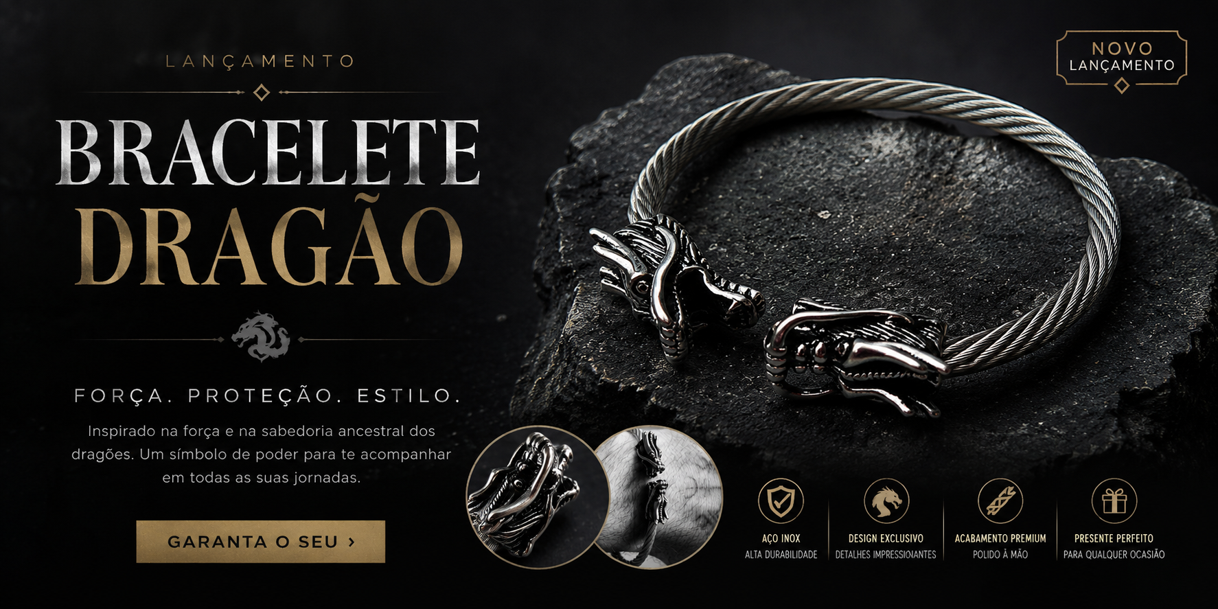 Bracelete dragão