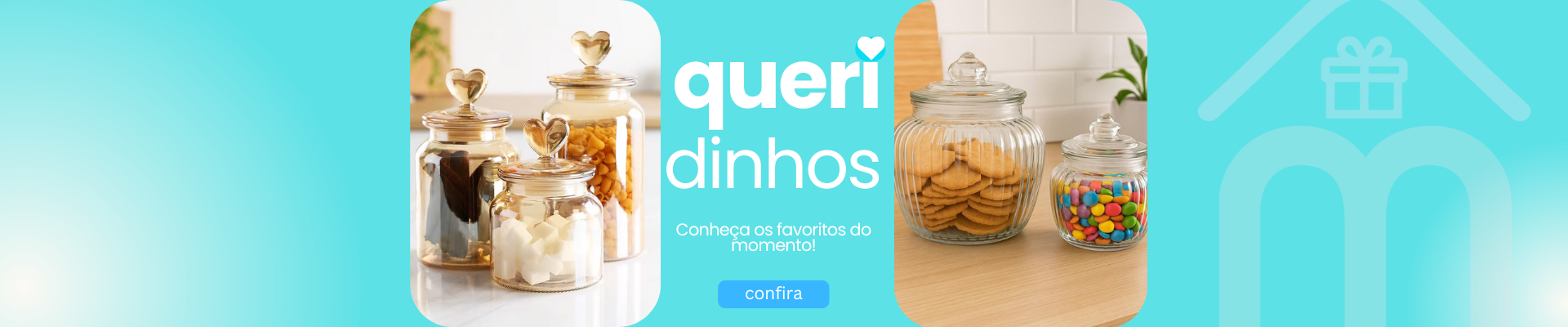 Potes Vidro Afeto e Baleiro Hermético