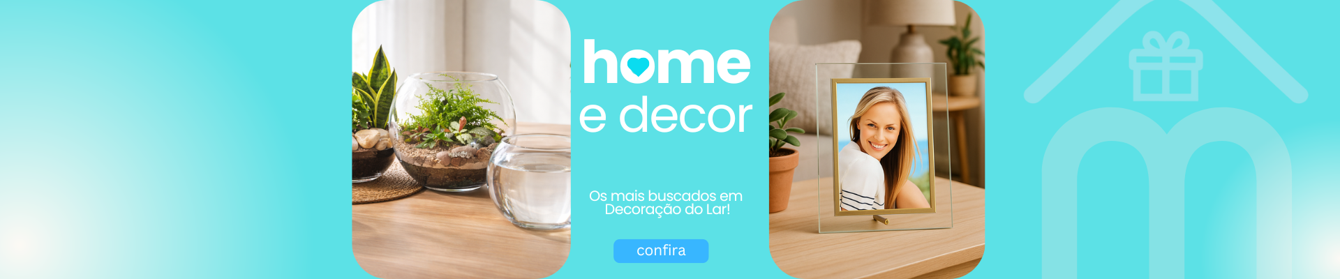 Vasos Aquários e Porta Retratos Vidro