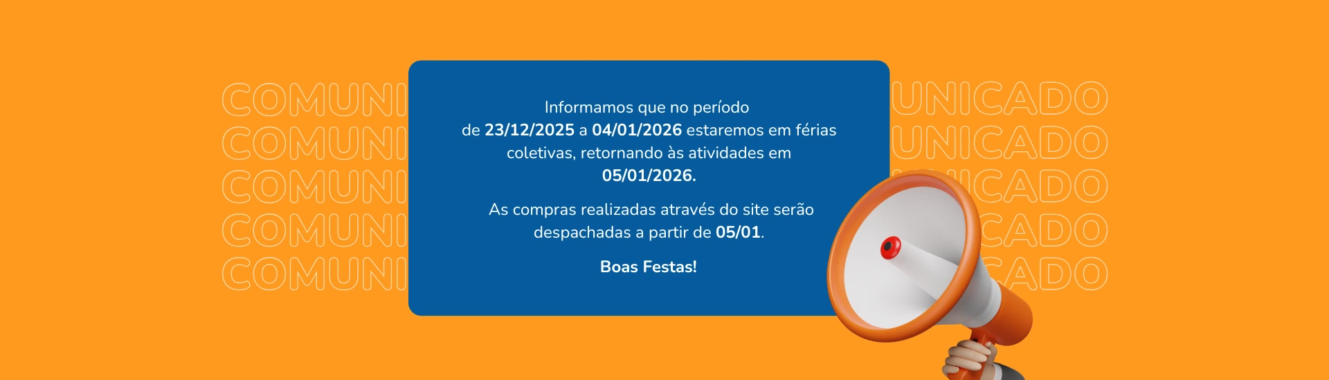 Aviso de Férias Coletivas